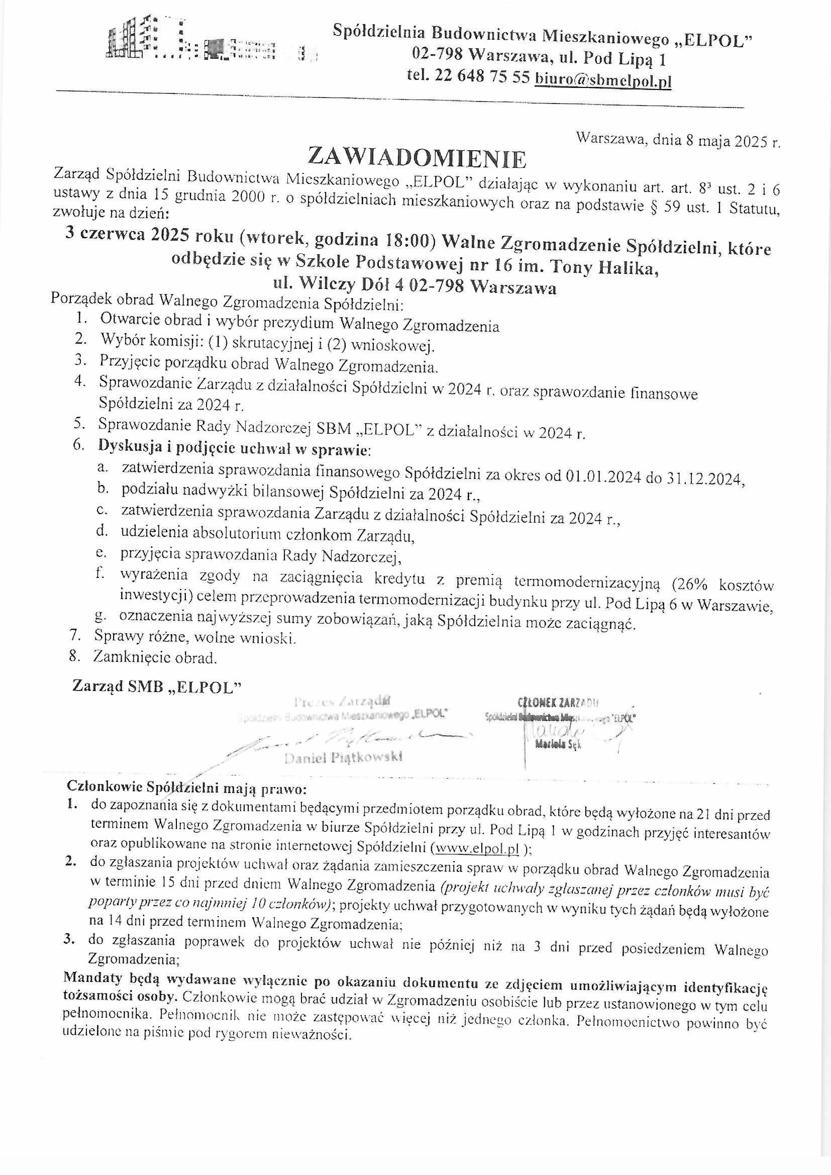 Zawiadomienie